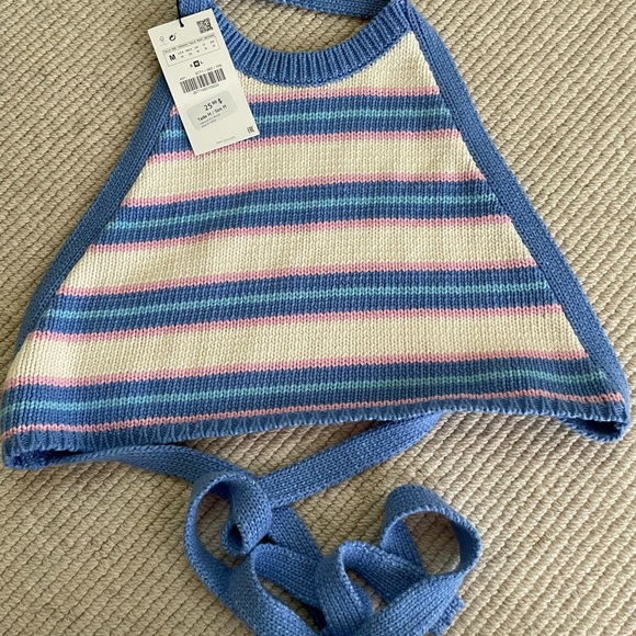 zara colourful tie top - Picture 4 of 4